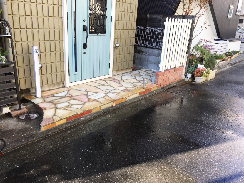 東京都大田区西蒲田Mさん施工現場のアフター画像2/外水道は立水栓にした画像